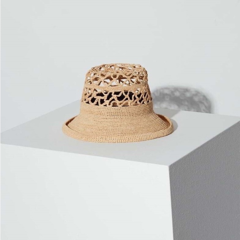 Janessa Leone Kenna Hat -Natural -S, M - Picture 2 of 6